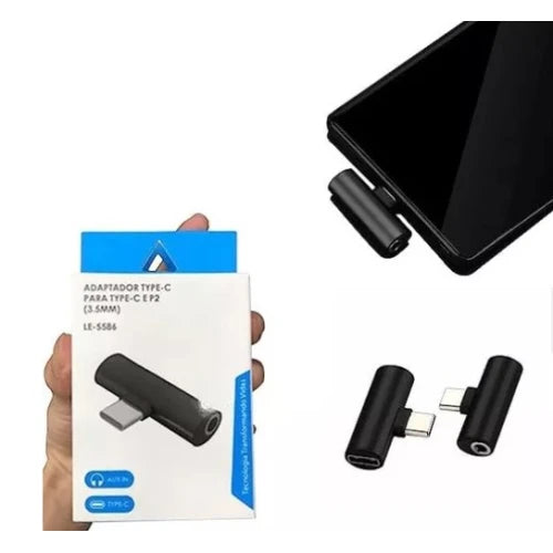 Adaptador Tipo C para Tipo C e P2 IT-BLUE LE-5586