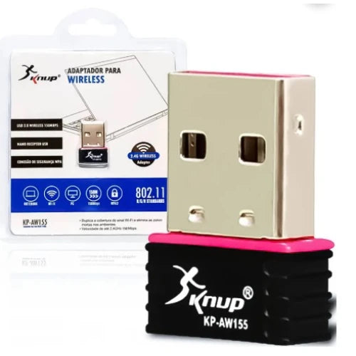 Adaptador USB Knup 2.4G Wireless KP-AW155