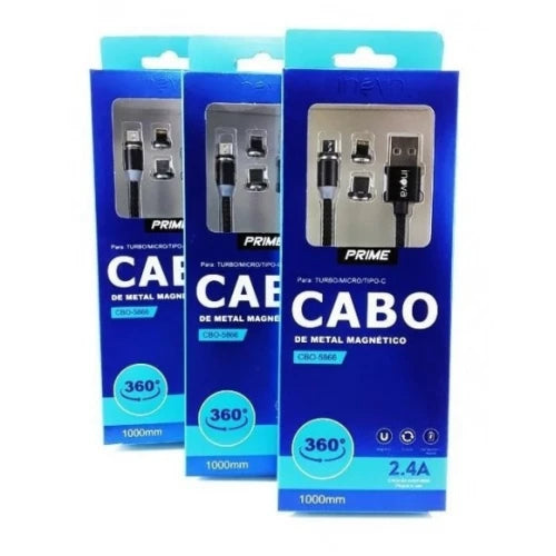 Cabo Magnético Ponteira Tripla Inova CBO-5866