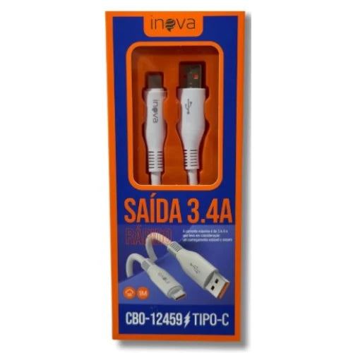 Cabo de Dados Inova Tipo C 3.4A 1Metro CBO-12459