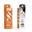 Cabo de Dados Kaidi 1000mm Carga Rápida Tipo C Kd-28c