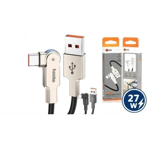 Cabo de Dados Rotativo Basike 27W Tipo C 1 Metro Ba-Cbo099