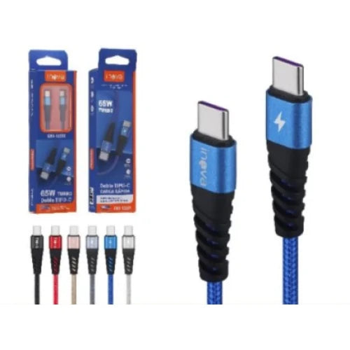 Cabo de Dados Tipo C Tipo C Inova 65W 2 Metros CBO-12222