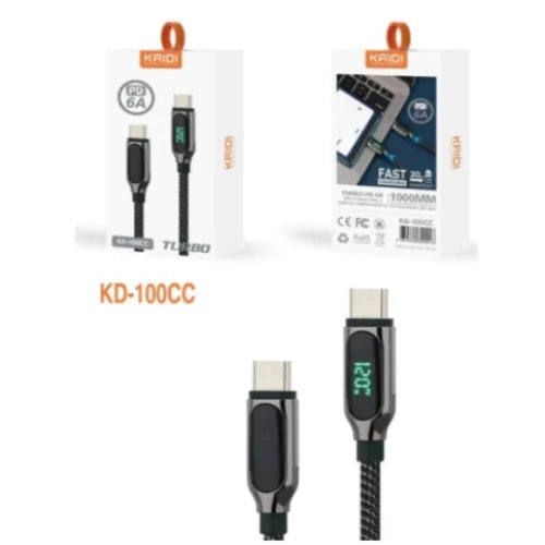 Cabo de Dados Turbo Tipo C Tipo C Kaidi PD6A KD-100CC
