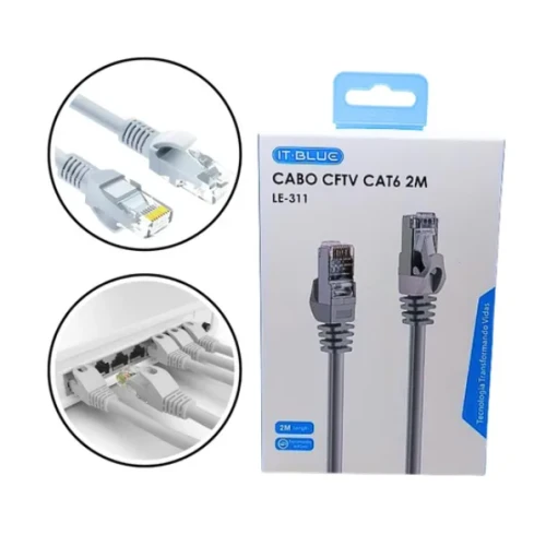 Cabo Internet Cat6 2 Metros It-Blue LE-311