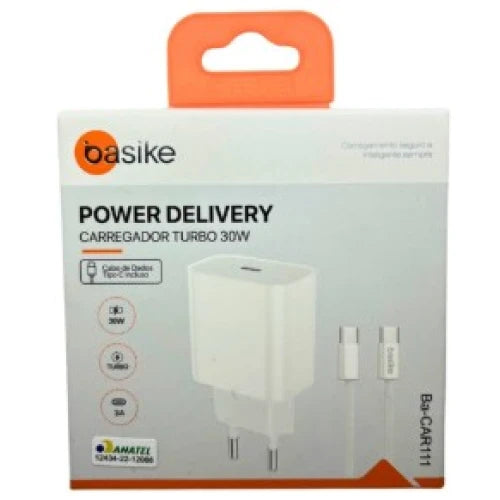 Carregador Tipo C Tipo C Basike 30W BA-CAR111