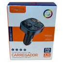 Carregador Veicular Led Inova MP3 Sem Fio 3.1A PD20W CAR-3464