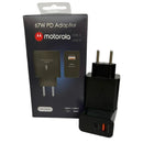 Fonte Carregadora Moto 67W PD Adapter duas Saídas USB-C USB-A