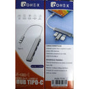 Hub e Conversor Tipo C para USB One-X 4 em 1 HUB-7518