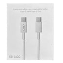 Cabo de Dados Kaidi Carregamento Turbo Tipo C Tipo C 2M KD-03CC