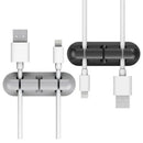 Organizador Flexível para Cabos e Fios 6.5cm Cinza